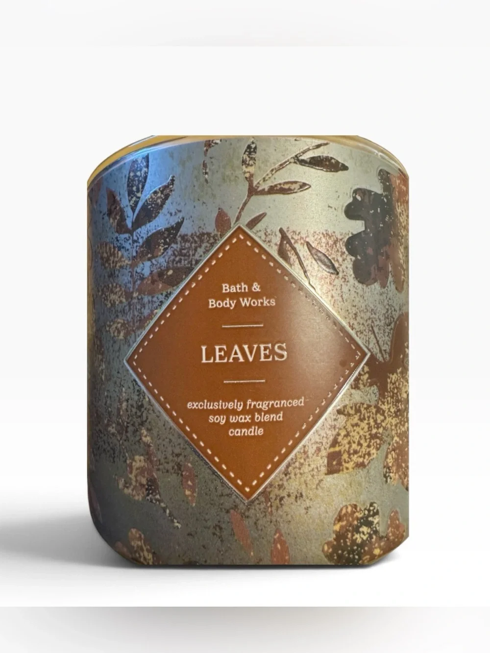 Bath & Body Works Leaves Candle - Brown and Gold